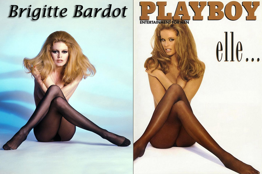 Probably the most legendary pose ever captured in pantyhose was by Brigitte...